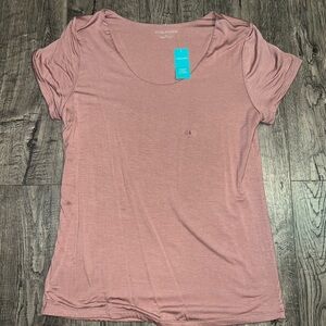 Maurices Mauve Fitted Short Sleeve T-Shirt